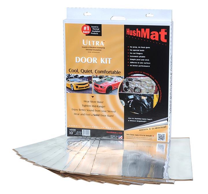10201 HushMat Ultra Door Kit Silver-ten 12"x12" Sheets (10 sq. ft.)