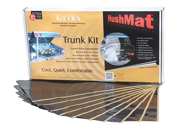 10300 Hushmat Ultra Insulating/Damping Material Trunk Kit-Black; 10 Sheets; 12 in. x 23 in