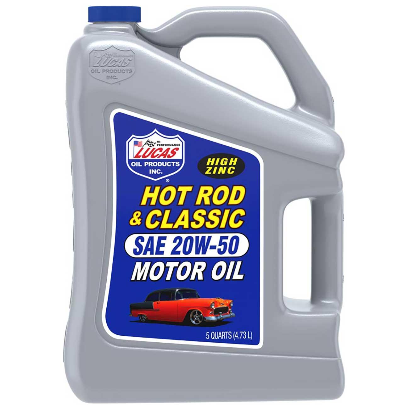 10684 Lucas Oil SAE 20W-50 Hot Rod Oil 5 Quart