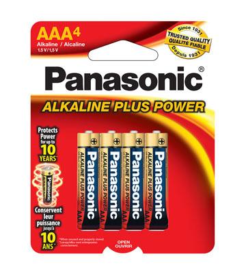 AM4PA4B Panasonic AAA4 Alkaline Plus Power
