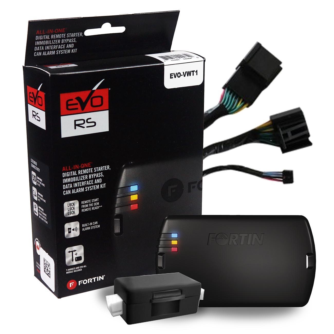 EVOVWT1 Fortin Remote Start Module & T-Harness Combo for â€˜11 -â€˜19 Volkswagen Vehicles
