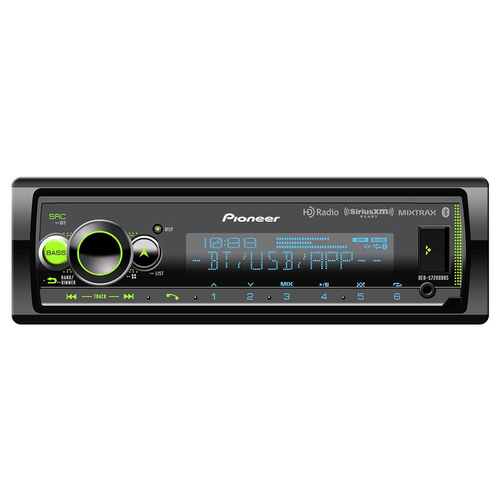 MVHS720BHS Pioneer Mechless Radio with BluetoothHDSAT RDYUSBAux.IN3x 4V PreOut