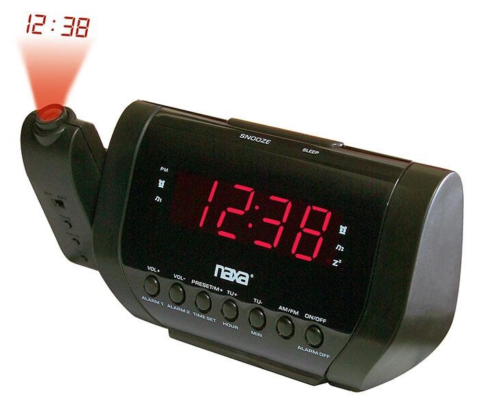 NRC173 Naxa Projection dual alarm clock radio