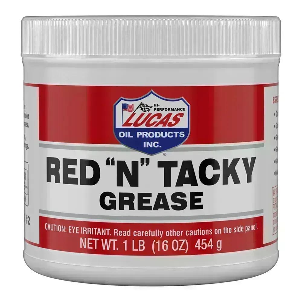 10574 Lucas Oil Red N Tacky Grease 1lb Tub