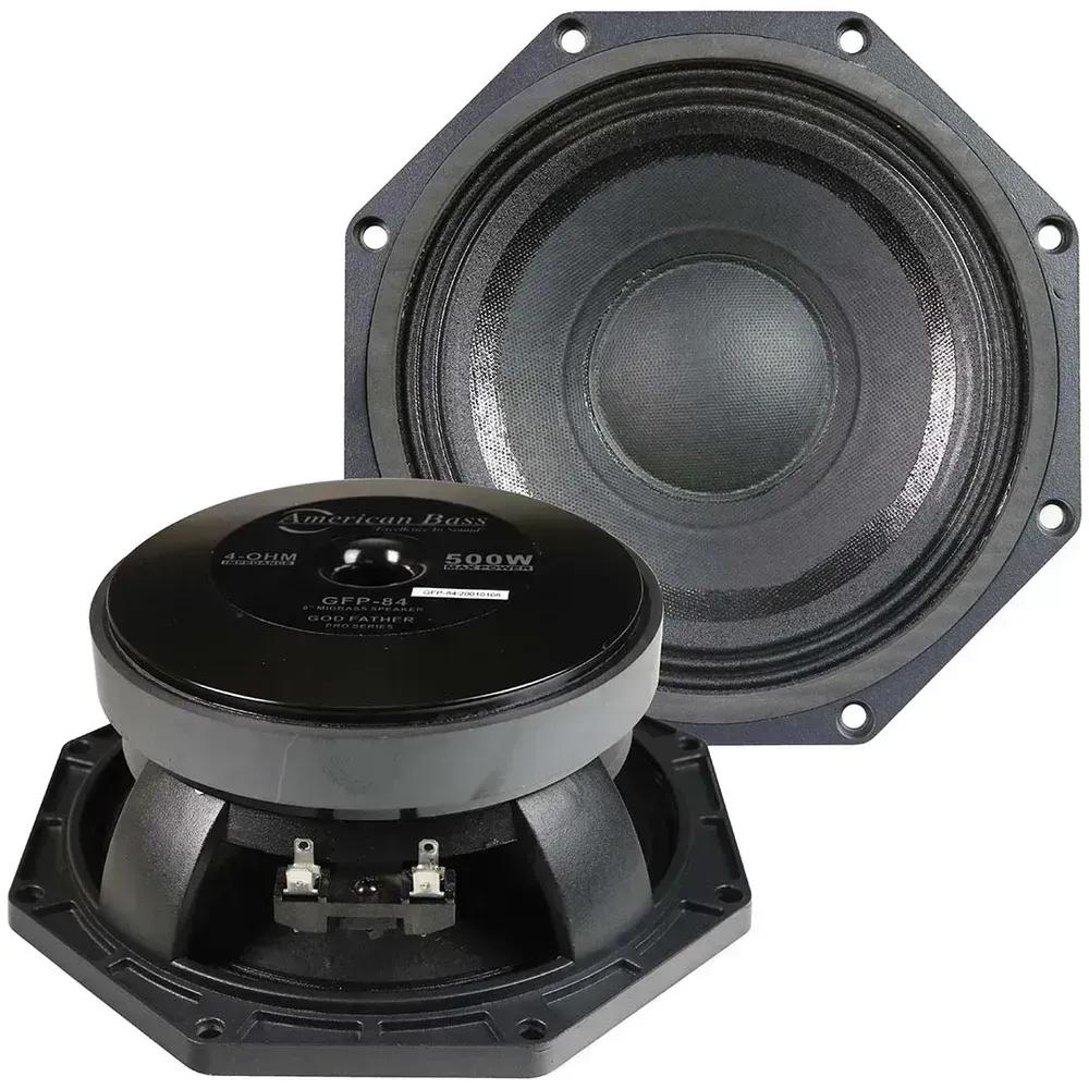GFP84 American Bass 8″ Midbass Speaker 250W RMS/500W Max 4 Ohm