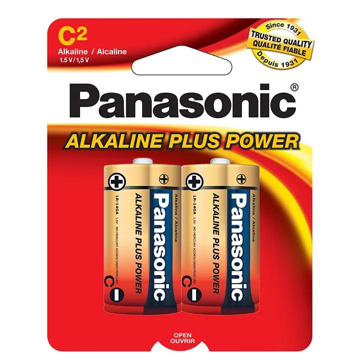 AM2PA2B Panasonic Alkaline Size "C" Plus Power (2-Pack)