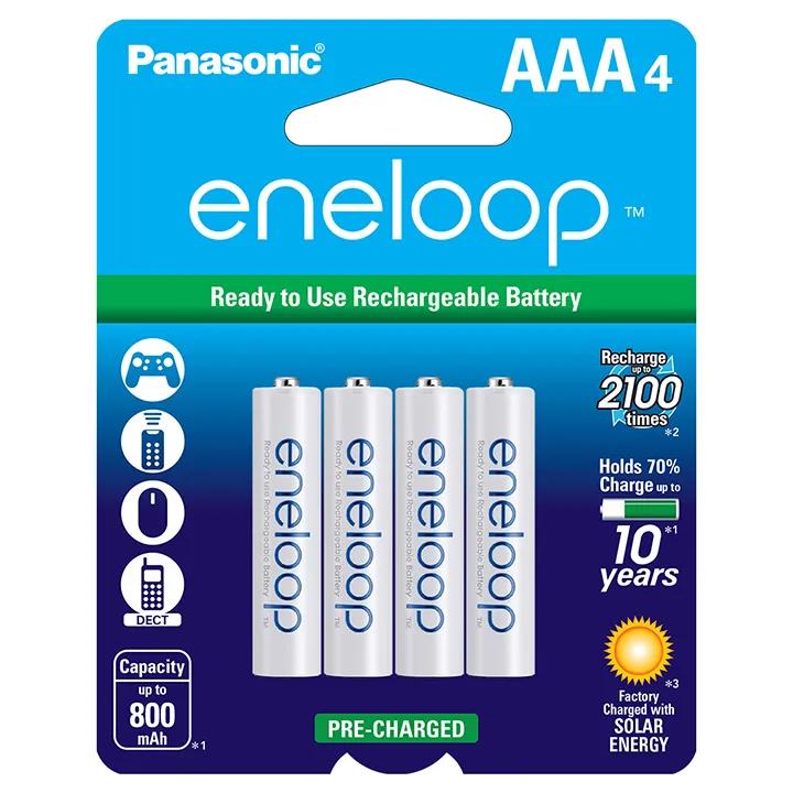 BK4MCCA4BA Panasonic Eneloop "AAA" Rechargable Batteries (4-Pack)