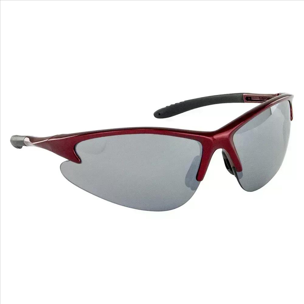 SAS Safety DB2 Safe Glasses w/ Red Frame and Mirror Lens in Polybag