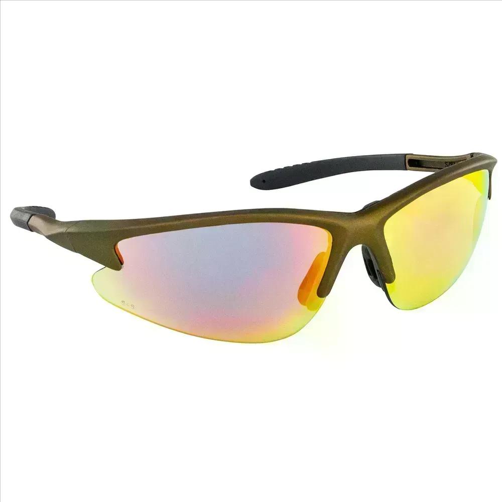 SAS Safety DB2 Safe Glasses w/ GoldFrame and Iridium Lens in Polybag
