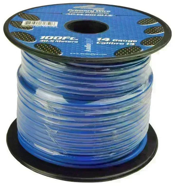 AP14100BL Audiopipe 14 Gauge 100Ft Primary Wire Blue