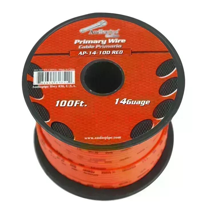 AP14100RD Audiopipe 14 Gauge 100Ft Primary Wire Red