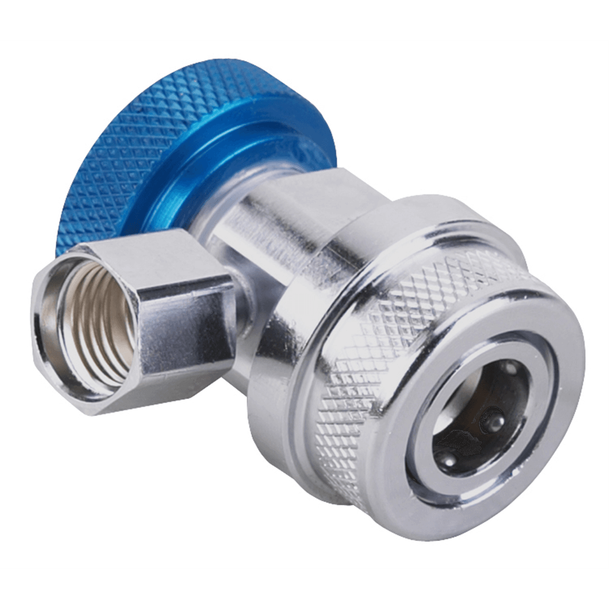 18190A  Low-side manual coupler, blue actuator for R-134a