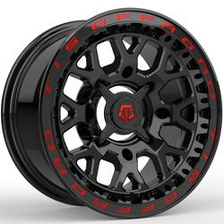 TIS UTV 558BMRL-47037+10 custom wheels